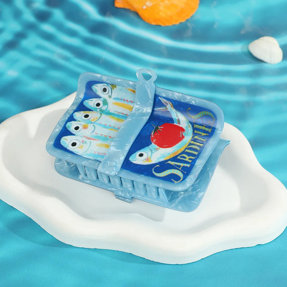 Sardine Can Hair Claw Clip